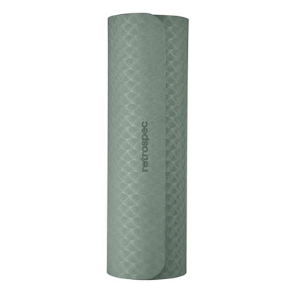 Retrospec Zuma Yoga Mat | 1/2 Inch Thick Non Slip Workout Mat | TPE Exercise Mat for Yoga, Pilates & Stretching | 72x24in - color: Sage