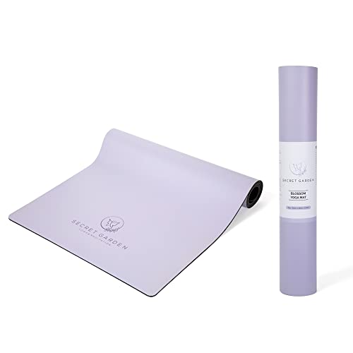 Secret Garden Blossom Exercise Mat 5mm Thick Non-Slip for Yoga, Pilates & Meditation