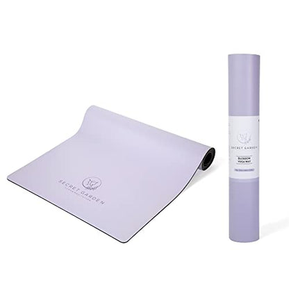 Secret Garden Blossom Exercise Mat 5mm Thick Non-Slip for Yoga, Pilates & Meditation