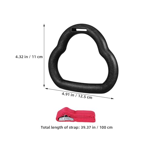 ’s Gymnastics Rings Set 2 Pairs with Adjustable 1m Straps, Blue and Red Gym Rings for Indoor Fitness Training and Gymnastics Bars, Pull-up and Strength Workout Equipment