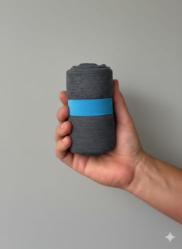 Gym Towel Pack (5) - Microfiber Workout Towels, Quick Dry, Odor Resistant, Lightweight & Compact for Gym, Yoga, Running.