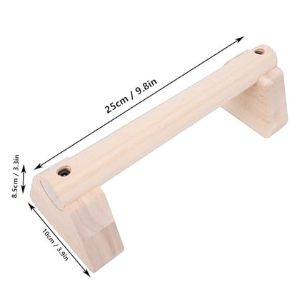 2PCS Wood Push Up Bars with Non Slip Base Pad Exercise Home Workout Equipment Wooden Parallettes Handle Stands Grip for Men Strength Training, Planks Calisthenics - size: 25cm