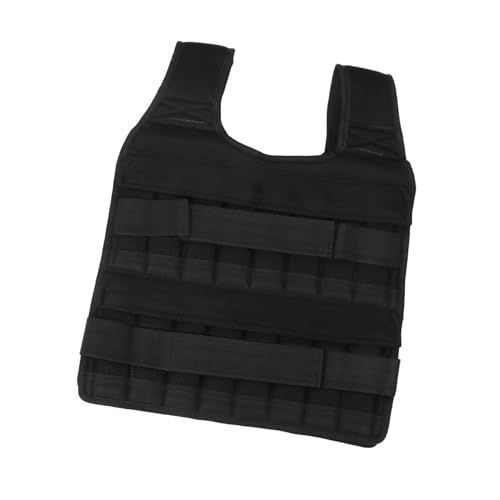 YARNOW Sports Weighted Vest for Exercise Adjustable Workout Equipment for Running Jogging and Lightweight Sleeveless Design Holds Up to Black
