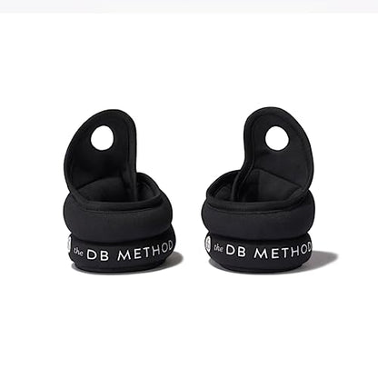 The DB Method Dreamlets, Wrist and Ankle Weights, Home Gym Workout Equipment, Intensify Workouts, Fitness, For Yoga, Pilates, Walking, Adjustable Non Slip Design, Wearable 2 lbs Weight Set of 2