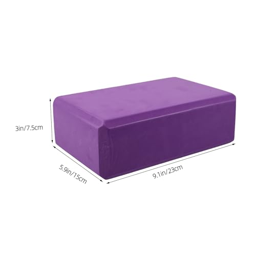 BESTonZON 2pcs Eva Non-slip Yoga Blocks High Density Foam Bricks for Stretching and Balance Training Lightweight Exercise Support for Pilates and Gymnastics