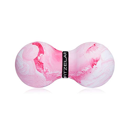 Double Lacrosse Massage Ball for Myofascial Release, Quality Certification, Massage Deep Tissue for Waist Back Feet, Trigger Point Therapy, Muscle Knots, Peanut Massage Ball for Muscle Pain