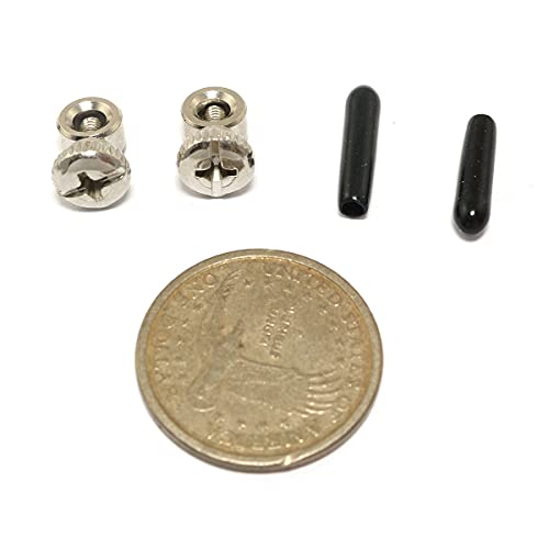 6 Sets Replacement Screws and End Caps for Speed Cable Jump Ropes