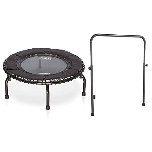 JumpSport 39 Inch Fitness Trampoline Adults Workout Rebounder with Handlebar, Model 250