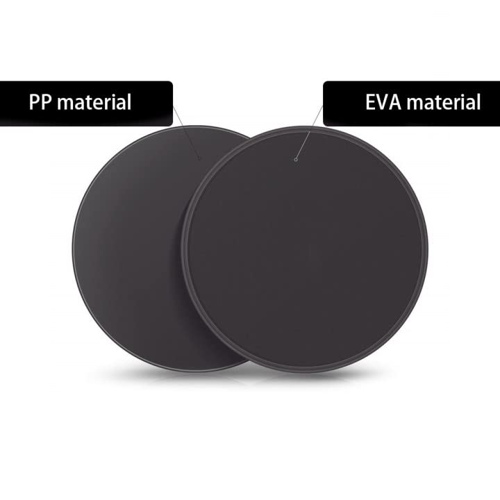 2 Pcs Core Workout Sliders Double Side Usage Strength Sliders Wear Resistant Exercise Gliding Discs for Home, Carpet Hardwood Floors Yoga, Pilates
