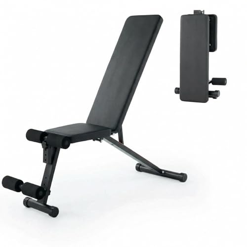 Adjustable Weight Bench, Foldable Flat Incline Decline Workout Bench & All-in-One Home Gym Training Station, Multi-Style & Weight Capacity Optional for Full Body Strength Training