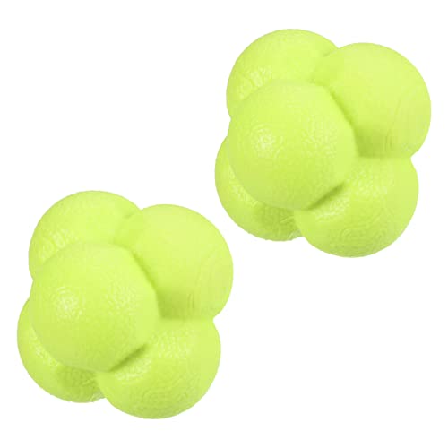 PATIKIL Bounce Reaction Balls Coordination Training Ball Agility Trainer TPR High Difficulty, for Speed Reflex, Pink