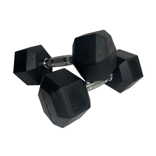 Fitness First Fitness First Rubber Hex Dumbbell Pairs