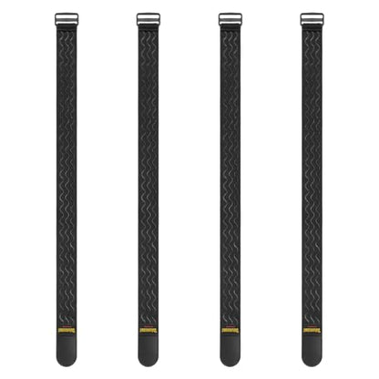 Trilancer Elastic Cinch Straps with Anti-Slip Strips, 32 "x 2" (4 Pack) Multipurpose Hook and Loop Bundling Straps for Hose, Cords, Bike, Luggage, Camping, Yoga Mats - size: 32"(4 pcs)