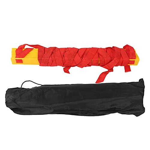 14 Rung Alacrity Speed Training Ladder for Soccer and Football with Storage Bag, Made of Durable PP Plastic and High-Density Braid Belt, Easy to Carry and Store