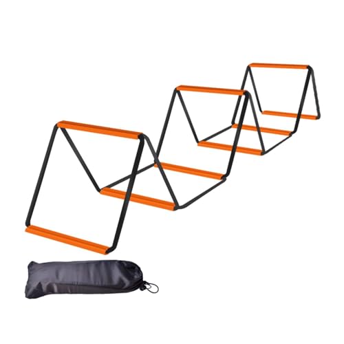 Menolana Agility Ladder Football Footwork Ladder Balance Foldable Agility Training Equipment Speed Ladder for Outdoor Sports Workout - size: 8 Grids With Bag