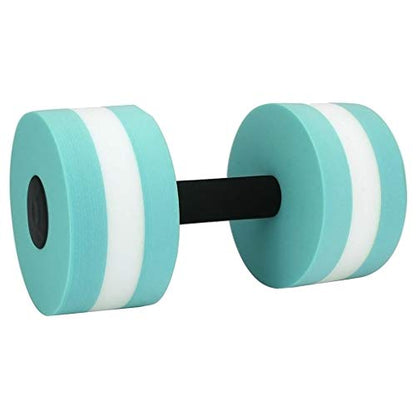 Set of 2 Water Dumbbells Aerobics Swimming Pool for Exercise, Sports Aquatic Exercise Set Foam Dumbbells Fitness Resistance Barbells Float Water Aerobics Equipment for Weight Loss