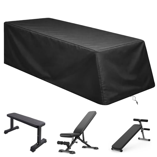 Weight Bench Cover Waterproof Heavy Duty Exercise Workout Bench Cover, Home Gym All-Weather Protective Covers Fit for Sit-up Board Flat Lifting Benches and Fitness Equipment - size: 44'' L x 50'' W x 21'' H