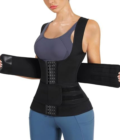 Nebility Womens' Sauna Sweat Vest Weight Loss Workout Waist Trainer - size: X-Large
