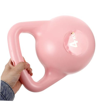 LIOOBO 4kg Soft Competition Kettlebells Weights Yoga Kettlebells for Home Fitness Equipment