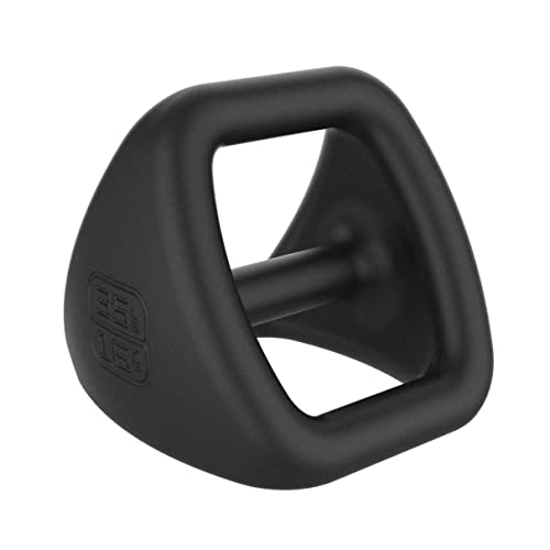 TRX YBell Pro Series 3-in-1 Dumbbell, Kettlebell and Push Up Stand Workout Equipment | Commercial Grade Powder Coated Surface | Perfect for Strength Training & Conditioning Workouts - size: 35 lbs