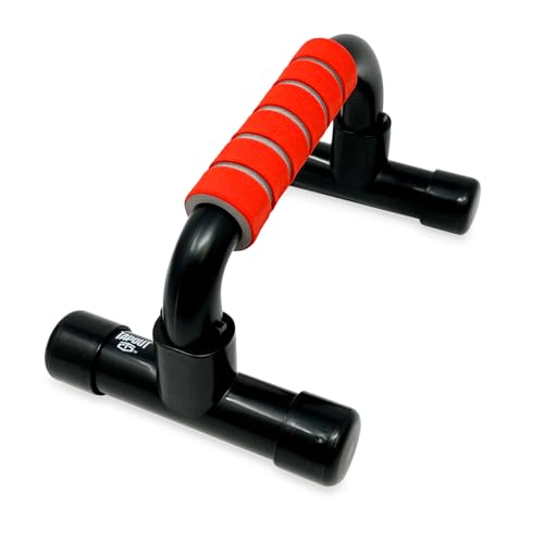 Tapout Push Up Bars - Non-Slip Comfortable Grip for Enhanced Chest, Shoulder & Arm Workout - Durable Plastic Design for Home Gym Strength Training