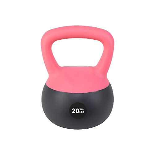 NonZero Gravity Iron Sand Soft Kettlebell with PVC Shell, Shock-Absorbing Base & Extra-Wide Grip for Versatile Workouts | Durable Strength Training Equipment - color: 20 lbs
