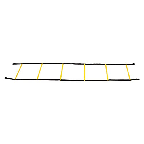Speed Movement Training Ladder 2.6m | Fixed Rungs for Football/Basketball/Soccer Training | PP Material with Carry Bag | Improve Balance & Strength