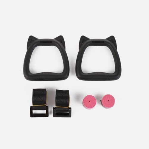 BESTonZON Professional Gymnastics Rings with Adjustable Straps, 2m Rope Length, Exercise Equipment for Pull-up and Bodybuilding Training, 1 Pair Set for Gymnastics and Fitness