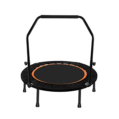 Replacement Trampoline Pad Outdoor Fitness Trampoline with Adjustable Handle,Mute Foldable Trampoline Mini Exercise Rebounder for Adults Kids Indoor/Garden Workout Equipment,Maximum Load 200Kg