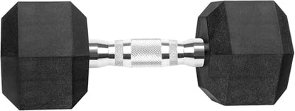 Hex Dumbbells Rubber Coated Cast Iron Hex Black Dumbbell Free Weights for Exercises - style: 17.5 Pounds / Pair