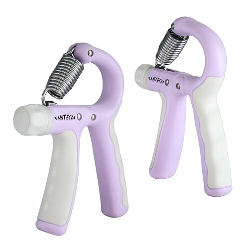 Hand Grip Strengthener for Kids and Youth, Adjustable Resistance Hand Gripper 11-45Lbs, Hand Grips for Strength Training, Stress Relief Grip - color: Purple-2 pack