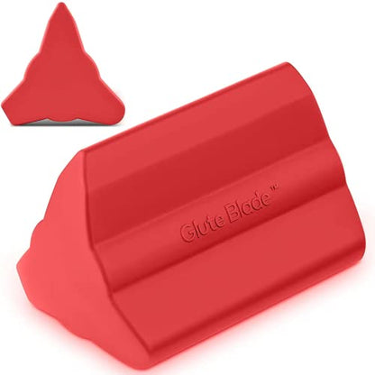 Piriformis Massage Roller, Larger Size, Hard Density, Red - style: Larger Size