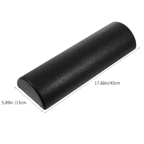 Cabilock Yoga Half Roller Foam Massage Roller Epp Semicircle Muscle Therapy Fitness Equipment 45cm Pair for Back Muscle Pilates Physical Therapy and Balance Training