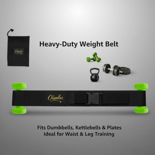 Dumbbell Hip Thrust Belt - Glute Bridge Strap - Lower Body Workout Equipment - Weight Pads Support - Home Gym Accessories Women Men - Squat Dip Pull Up Training Fitness Tool Adjustable Nylon Chain