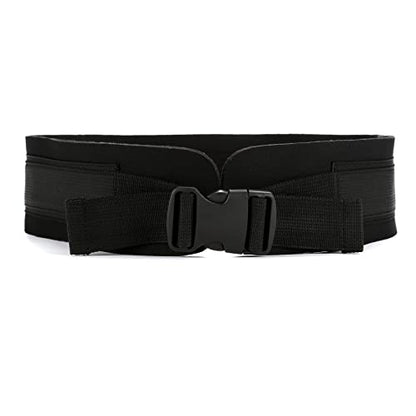 Waist Belt Harness - Soft Neoprene Padded Strap with 2 D Rings - Pulling Training Sports Fitness Exercise Workout Belt Harness for Speed Strength Agility Resistance