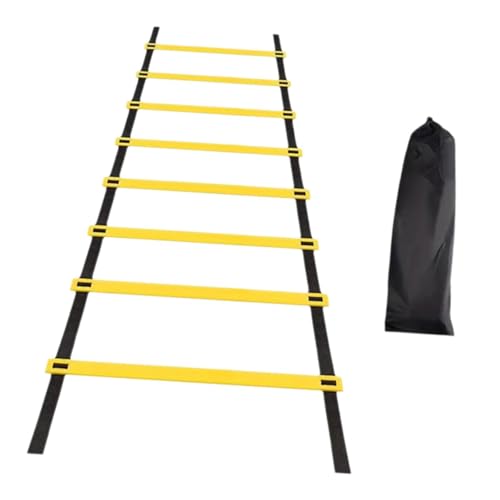 Agility Ladder, Folding Soccer Football Speed Training Ladder for Volleyball Workout Coordination Footwork Balance - Instant Set Up, Portable Sports Equipment- 4 Meters 8 Sections