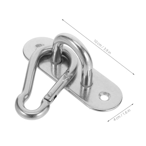 Kisangel 2pcs Fan Stand Trainer Bracket for Yoga Gymnastic Rings Ceiling Mount for Gymnastics Ring Fixed Disk Stainless Steel