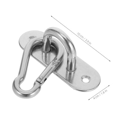 Kisangel 2pcs Fan Stand Trainer Bracket for Yoga Gymnastic Rings Ceiling Mount for Gymnastics Ring Fixed Disk Stainless Steel