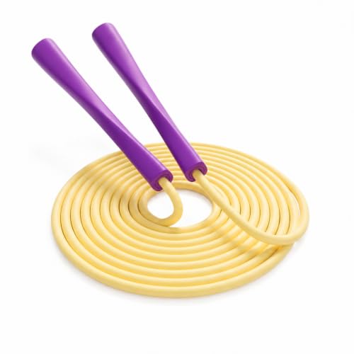 YUEDONG Jump Rope, 5mm Heavy PVC, POM Bearings, Adjustable for All Heights - color: PURPLE