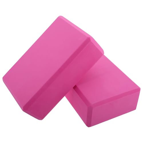 BESPORTBLE 2pcs Non-slip Eva Yoga Blocks High Density Foam Pilates Exercise Bricks for Balance Flexibility Training Adults and Fitness Stretching