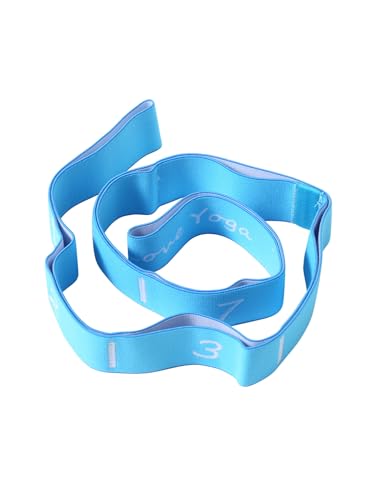 8 Loops Elastic Yoga Rope Stretching Strap, Stretch Band for Increased Flexibility and Multi-Body Part Use, Resistance Bands, Yoga Straps for Stretching