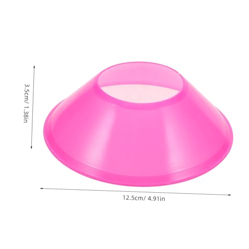 Happyyami 20pcs Soccer Training Cones Vibrant Pink Agility Discs for Football Skating Practice Stackable Design for Enhanced Speed Coordination Drills