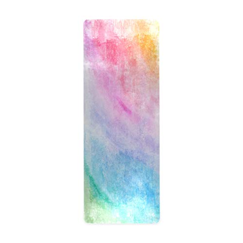 Qilmy Fantasy Mandala Pattern Yoga Mat, Non-Slip Texture Pro Yoga Mat Eco Friendly Exercise & Workout Mat for Yoga, Pilates and Floor Exercises
