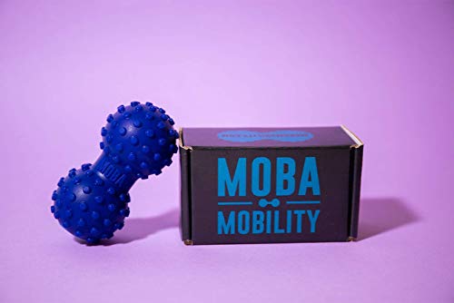 Moba Mobility Tool - Deep Tissue Massaging Vibrating Peanut - Fitness and Sports Recovery, Mobility, and Therapy Tool. Cordless, Rechargeable, 150 Min of Run Time with 3 Intensity Levels