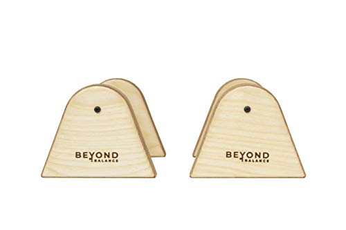 Beyond Balance Wood Parallettes Push-up Bar Dip Station for Gymnastics Calisthenics Acrobatics| Handstands Planche Push-ups L-sits Dips - style: Small