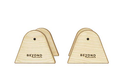 Beyond Balance Wood Parallettes Push-up Bar Dip Station for Gymnastics Calisthenics Acrobatics| Handstands Planche Push-ups L-sits Dips - style: Small