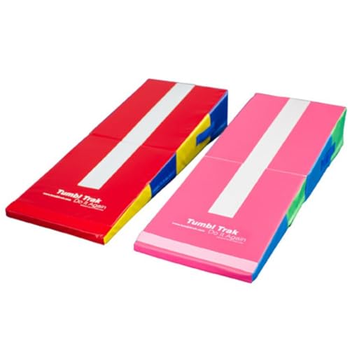 Tumbl Trak Folding Mini Ramp, 4 ft x 18 in x 8 in - color: Primary Rainbow, size: 4 ft x 18 in x 8 in