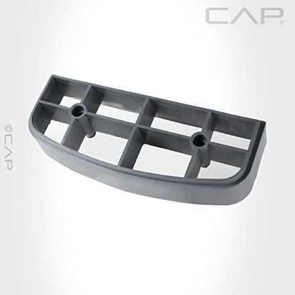 Tone Fitness Compact Aerobic Step Platform | Exercise Step - style: Gray Pair of Risers