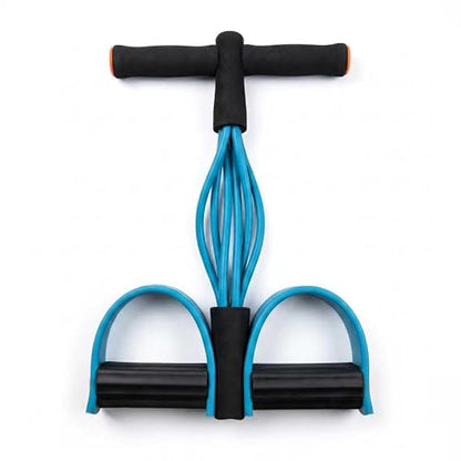 Upgraded Durable 6-Tube Pedal Resistance Strap with Handle, Natural Rubber Fitness Resistance Strap, Multifunctional Fitness Strap, Suitable for Abdominal, Waist, arm, and Leg Shaping Training