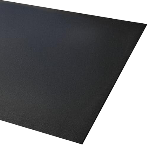 BalanceFrom 7x5 Feet High-Density Gym Equipment Floor Mat, 1/4-Inch Thick PVC – Non-Slip Flooring for Treadmill, Stationary Bike, Elliptical Trainer, Weight Bench, and Heavy Exercise Machines